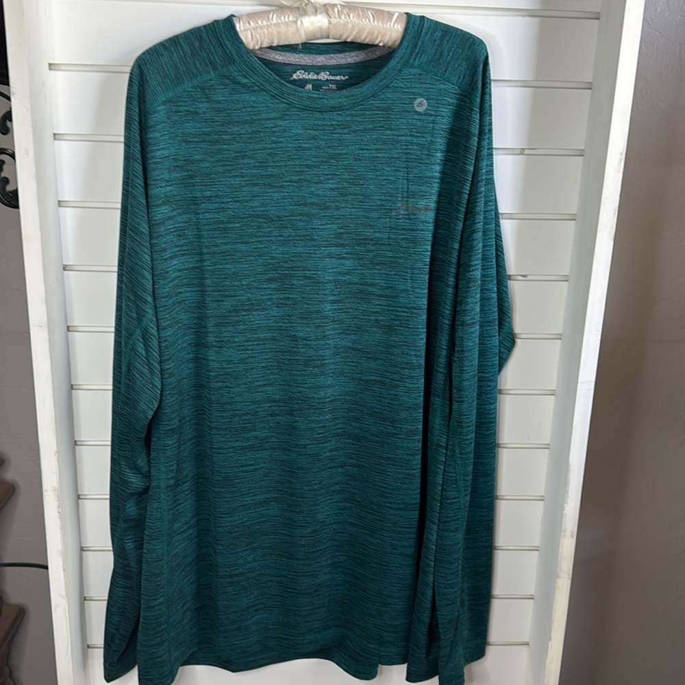 Eddie Bauer Men's Teal Long Sleeve Shirt